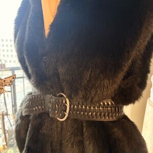Elegant Black Faux Fur Vest